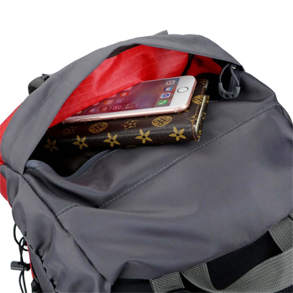 60-Litres Outdoor Camping Backpack with Rain Cover