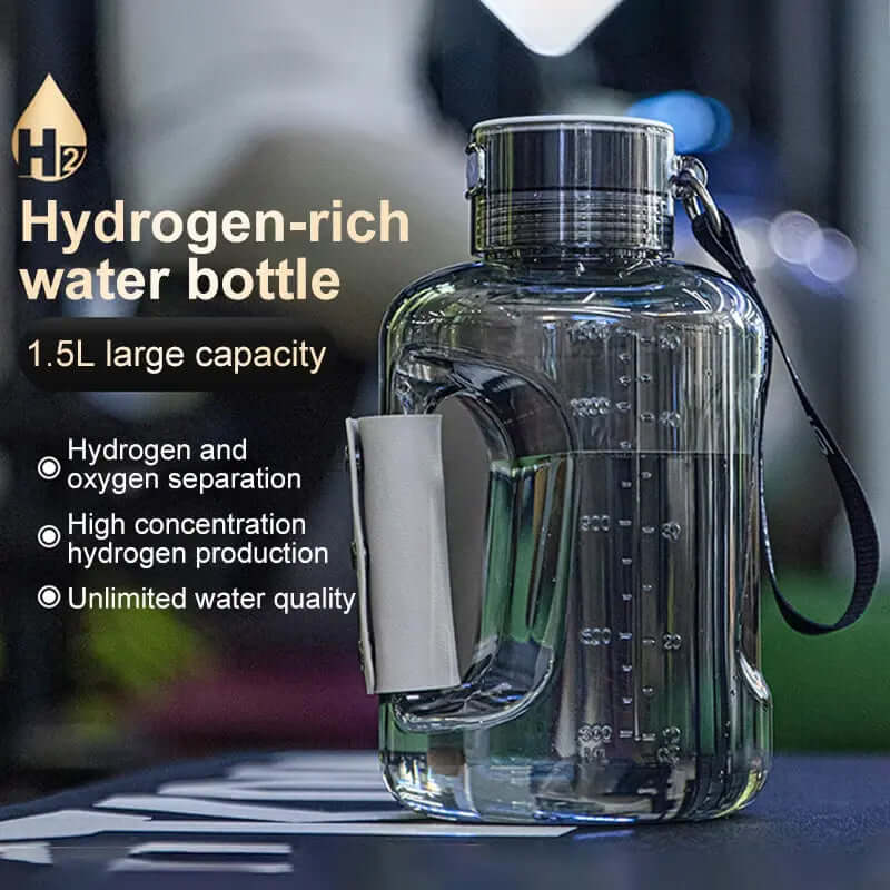 Botella de agua deportiva portátil rica en hidrógeno