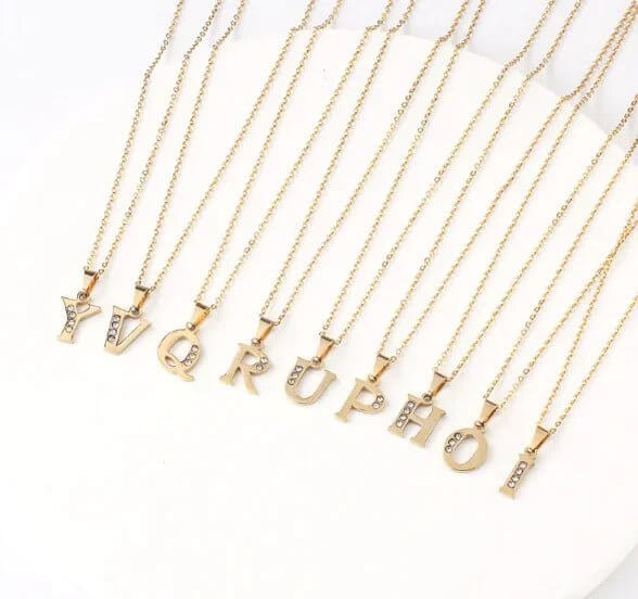Diamond Necklace With English Letters - 11 Étoiles