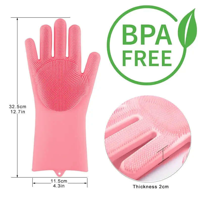 Silicone Dish Scrubber Pair