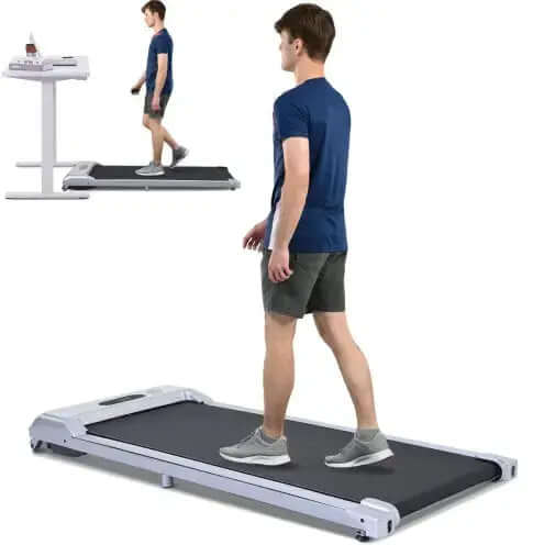 2 in 1 Under Desk Electric Treadmill – Quiet, Powerful, and Space-Saving Fitness Machine for Home & Office