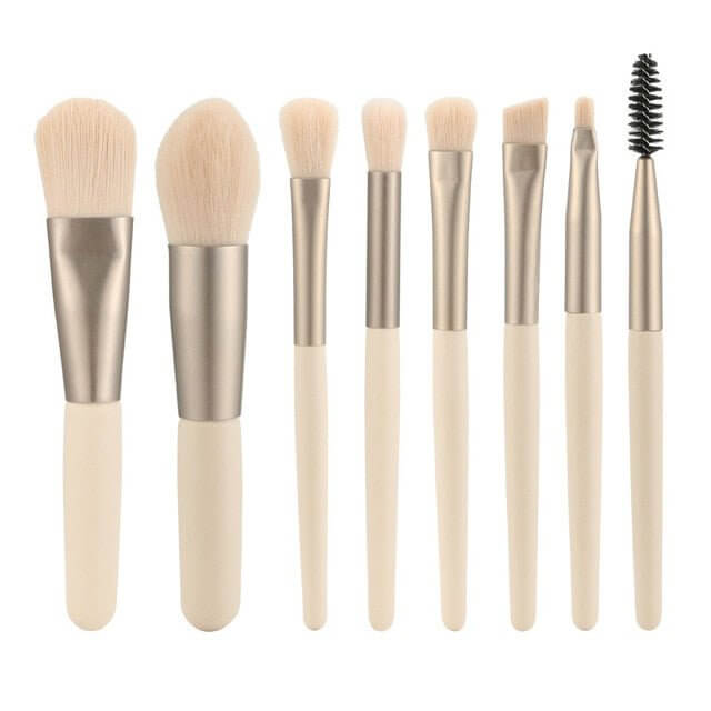 The 8-Piece Makeup Brush Set is a must-have for flawless makeup application. This versatile set includes all the essentials, from foundation and blush brushes to precision tools for eyeshadow and eyeliner. Crafted with soft, high-quality bristles, these brushes are gentle on the skin and provide smooth, even application. The lightweight, ergonomic handles offer easy control, making them perfect for both beginners and professionals.