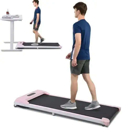 2 in 1 Under Desk Electric Treadmill – Quiet, Powerful, and Space-Saving Fitness Machine for Home & Office