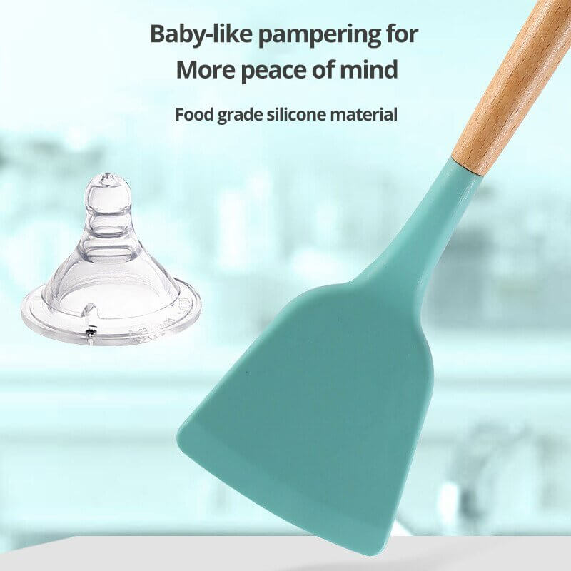 Non Stick Pot Spatula And Spoon - 11 Étoiles
