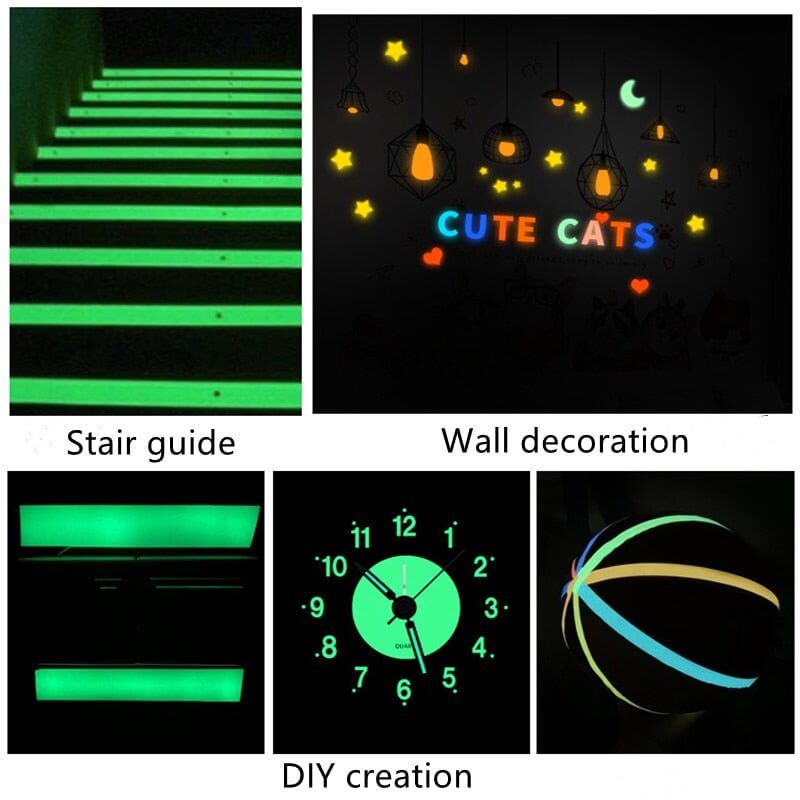 Glow In The Dark Sticker Tape - 11 Étoiles