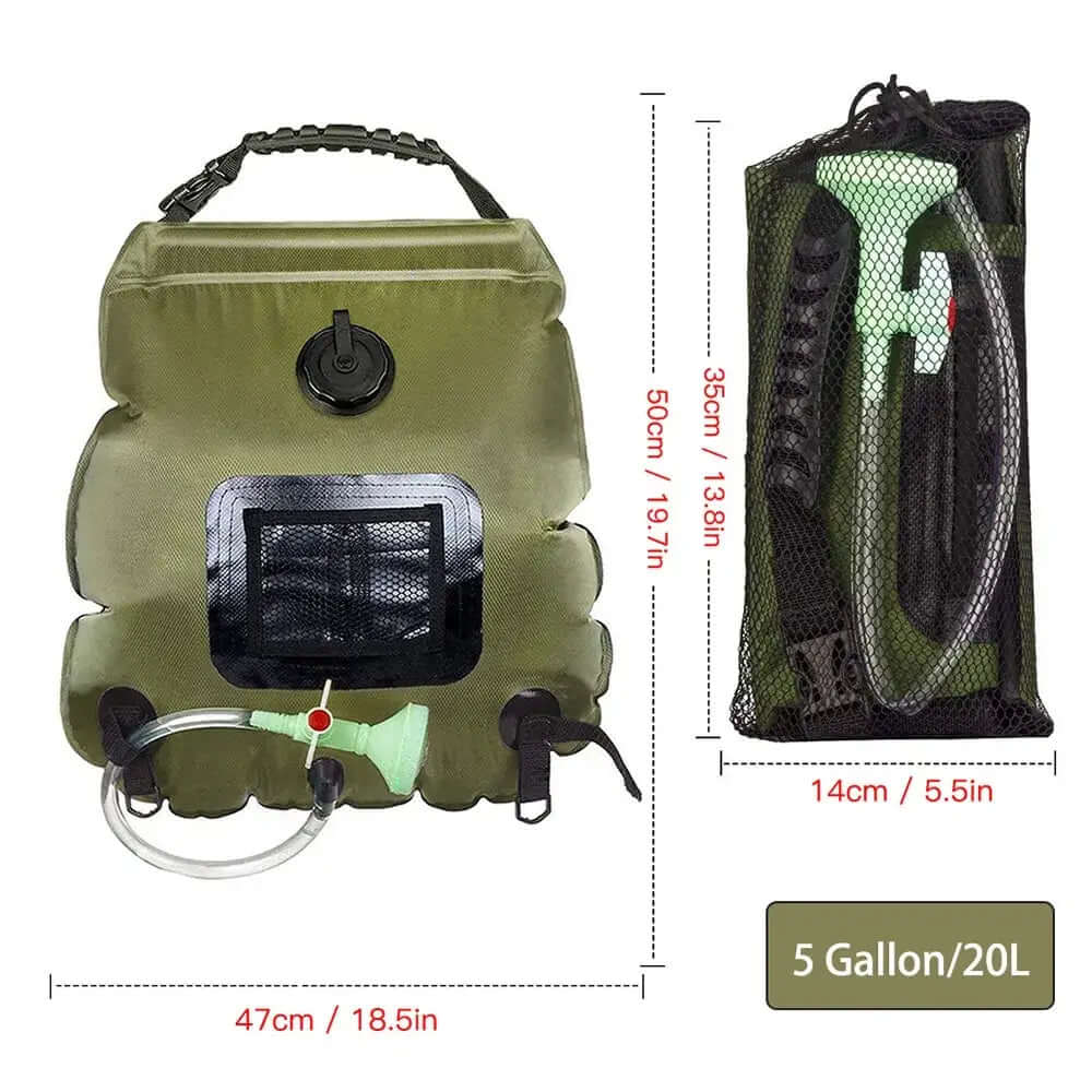 Bolsa de agua con energía solar