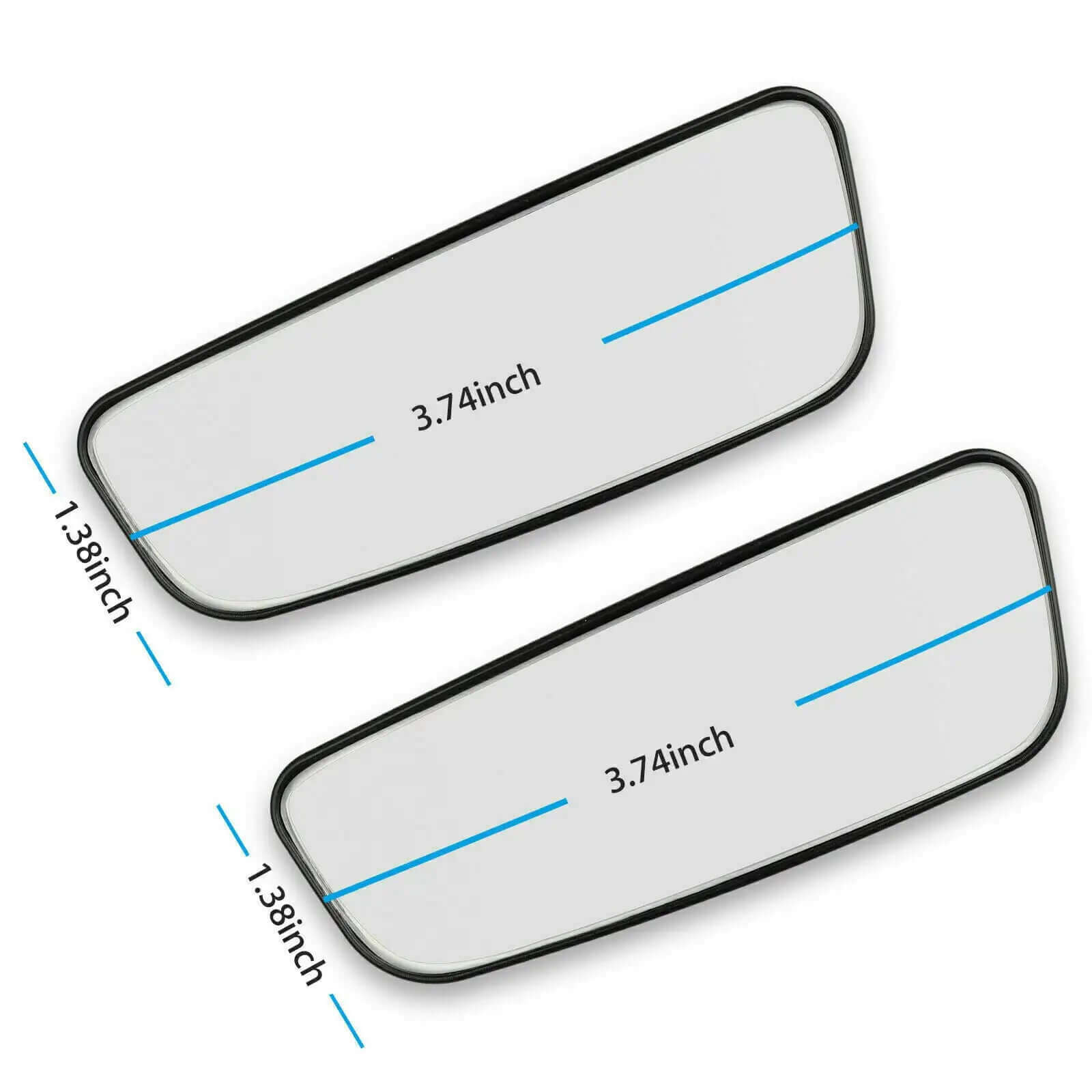 The 2x 360° Stick-On Rear View Auxiliary Blind Spot Mirrors provide an easy and effective solution to eliminate blind spots. Featuring a wide-angle design and 360° adjustable rotation, these mirrors enhance visibility and improve safety while driving.