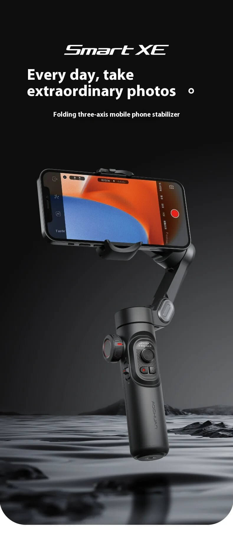 The 3-Axis Smartphone Gimbal is a powerful stabilization tool designed to elevate your mobile photography and videography. With advanced 3-axis stabilization technology, it ensures smooth, shake-free footage, even during dynamic movement. Compatible with most smartphones, this gimbal offers features like object tracking, panorama mode, and time-lapse capabilities for creative shooting.