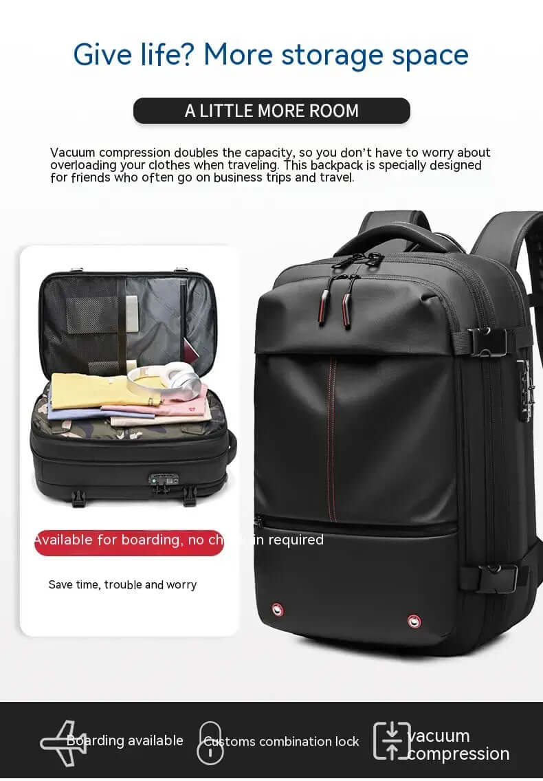 Sac à dos de voyage multifonctionnel pour homme avec compartiment pour ordinateur portable