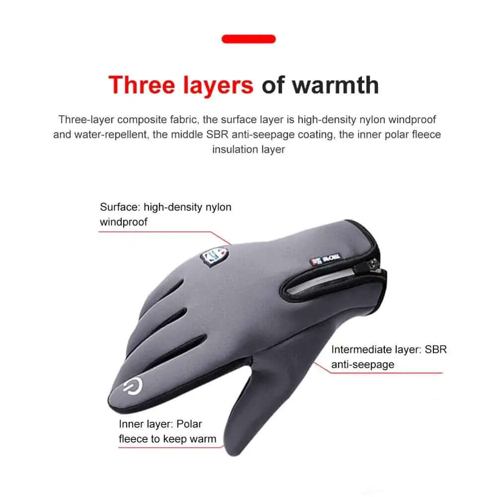 Gants de ski chauds d&