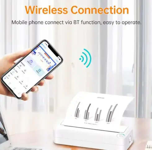 Portable A4 Wireless Thermal Printer