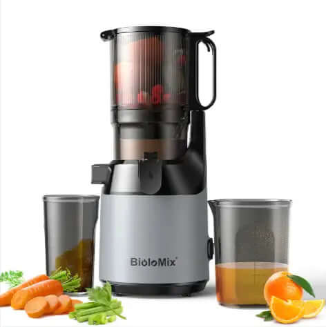 Wide-Mouth High-Capacity Juicer – Easy to Use and Clean