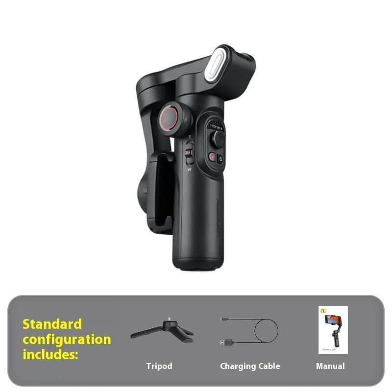 The 3-Axis Smartphone Gimbal is a powerful stabilization tool designed to elevate your mobile photography and videography. With advanced 3-axis stabilization technology, it ensures smooth, shake-free footage, even during dynamic movement. Compatible with most smartphones, this gimbal offers features like object tracking, panorama mode, and time-lapse capabilities for creative shooting.