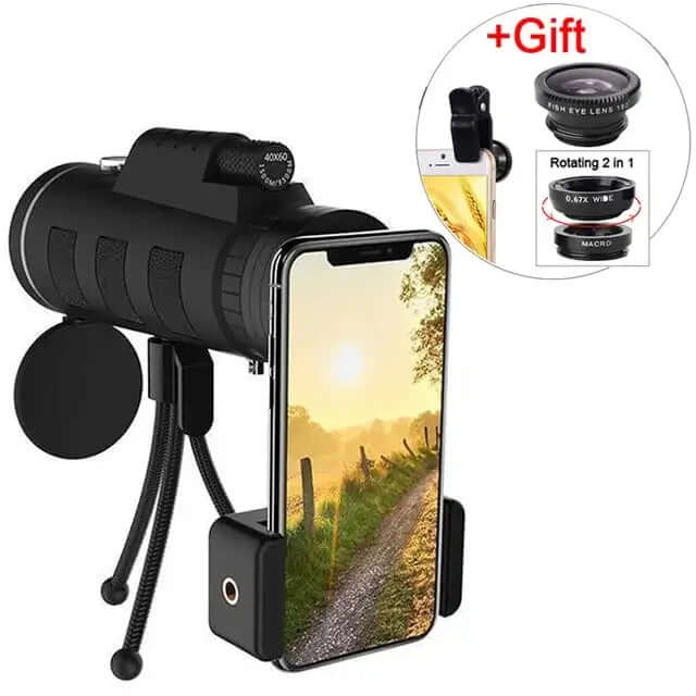Lente de zoom para telescopio monocular
