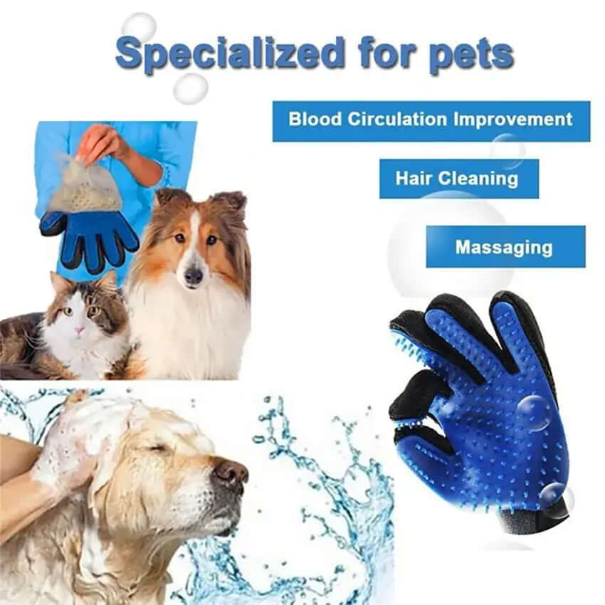 Gants de toilettage pour animaux de compagnie