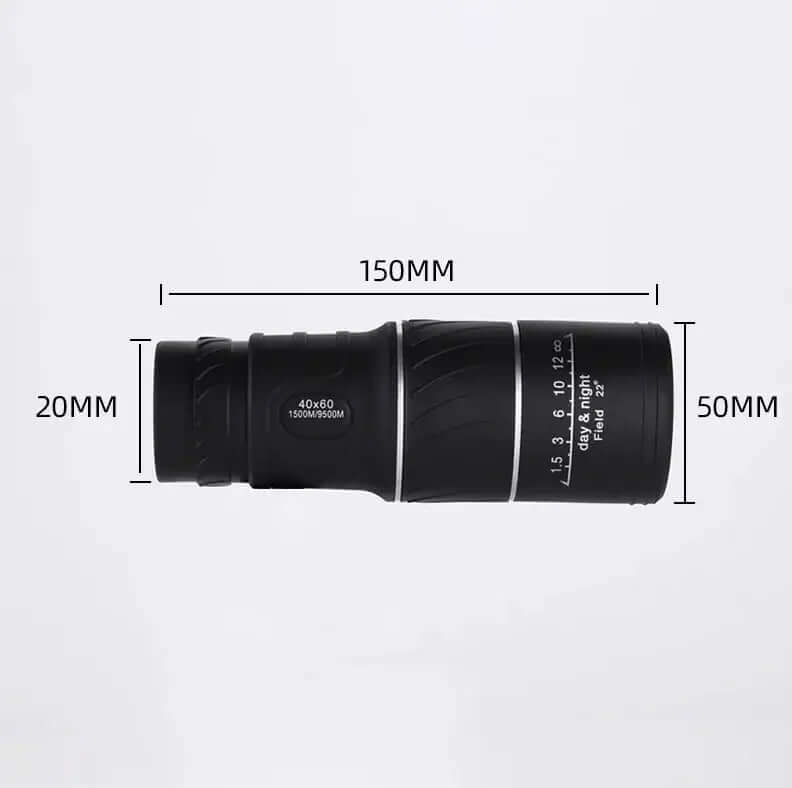 Jumelles monoculaires 40X60 avec vision nocturne Prisme BAK4 Haute puissance Étanche