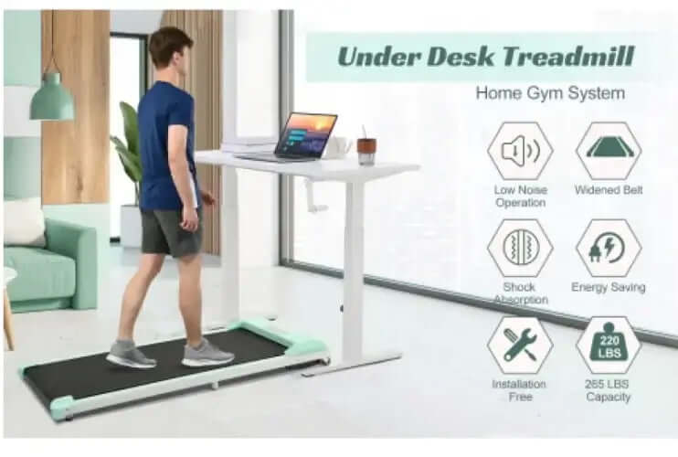 Stride Pro 2-in-1 Treadmill – Under Desk Electric Treadmill for Home, Office, and Gym