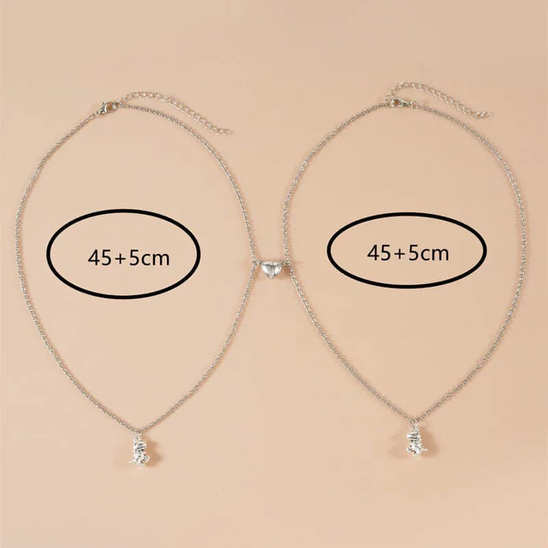 Ensemble de colliers à boutons magnétiques American New Small Dinosaur Love