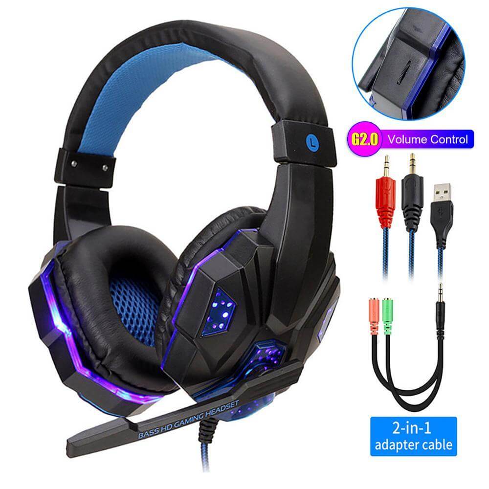 Led Light Wired Gamer Headset - 11 Étoiles