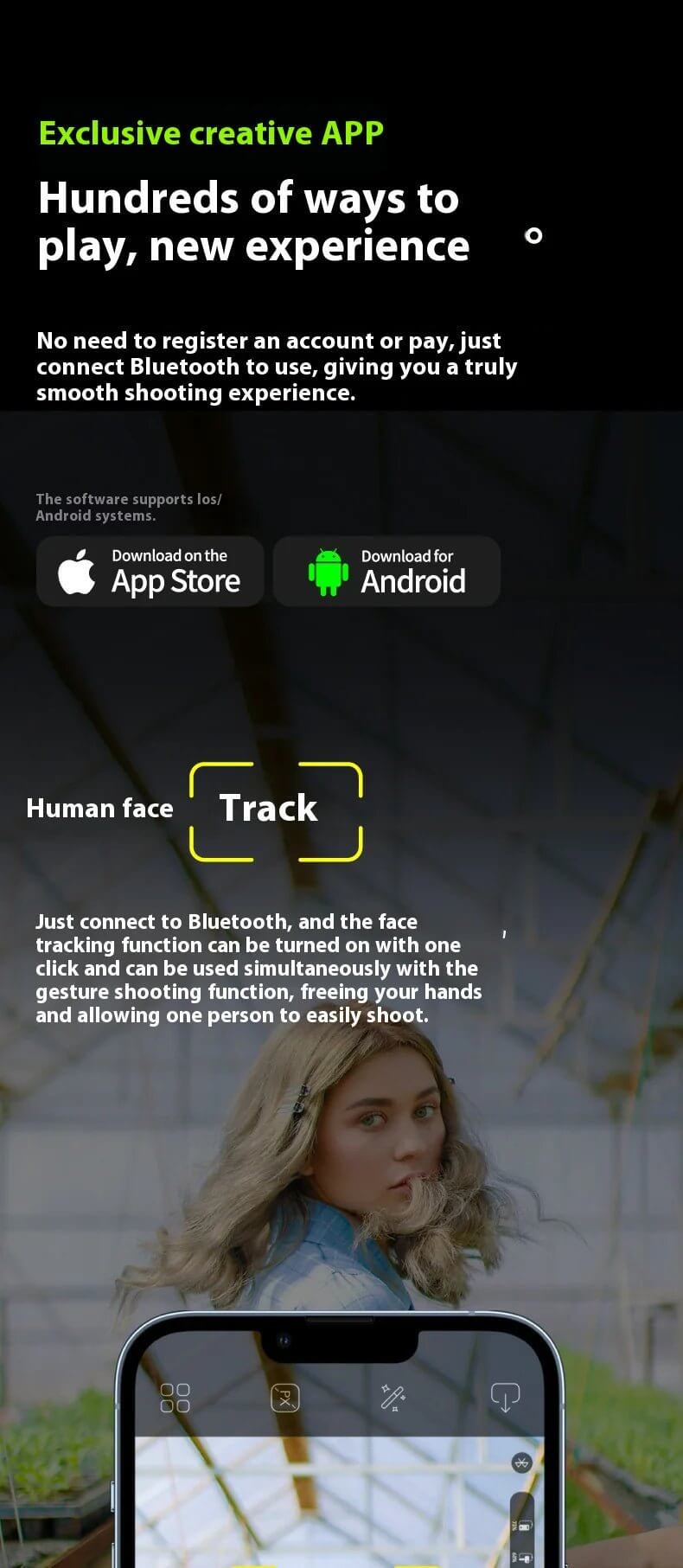 The 3-Axis Smartphone Gimbal is a powerful stabilization tool designed to elevate your mobile photography and videography. With advanced 3-axis stabilization technology, it ensures smooth, shake-free footage, even during dynamic movement. Compatible with most smartphones, this gimbal offers features like object tracking, panorama mode, and time-lapse capabilities for creative shooting.