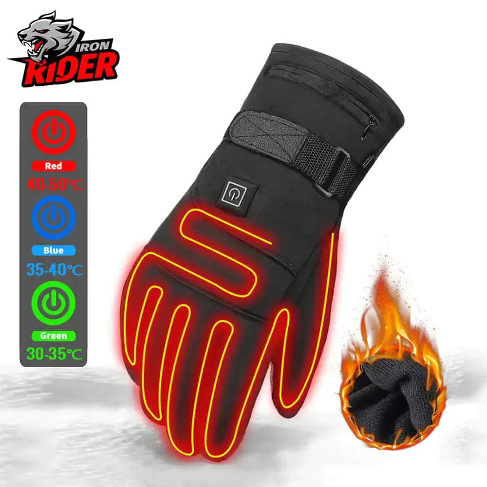 Guantes de moto con calefacción y pantalla táctil