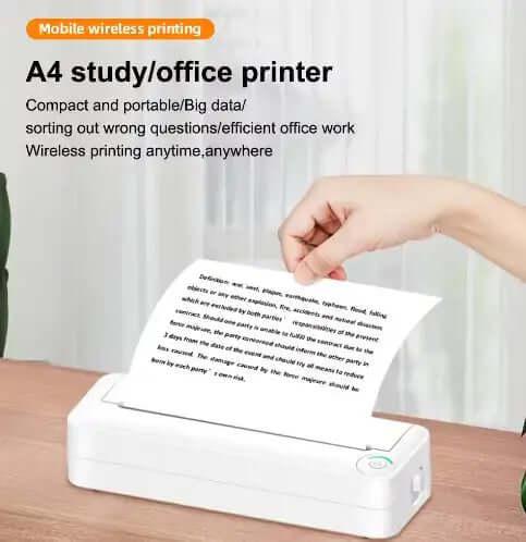 Portable A4 Wireless Thermal Printer