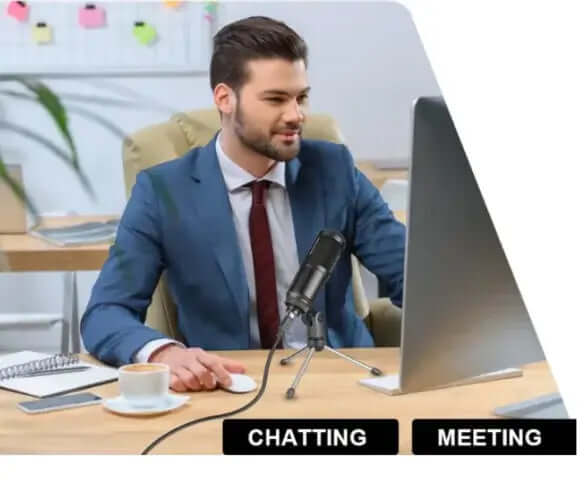 Microphone USB pour ordinateur portable et ordinateurs pour l&