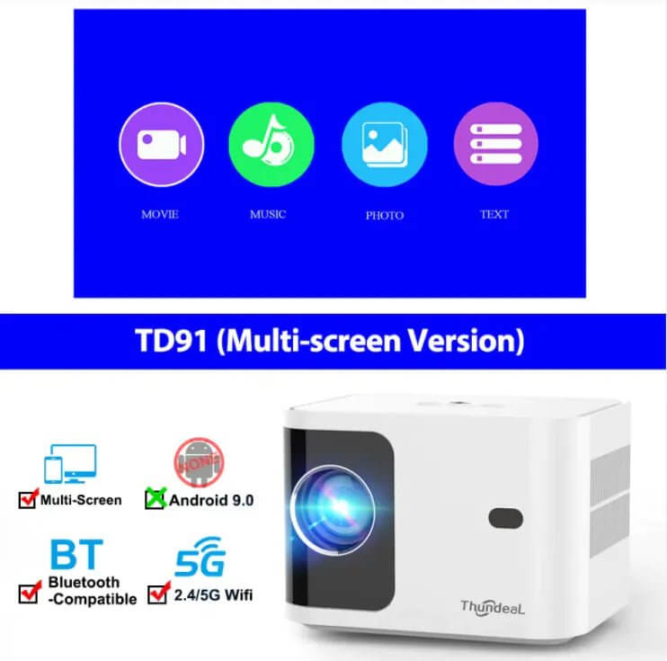 Smart View HD 720p Projector - 11 Étoiles