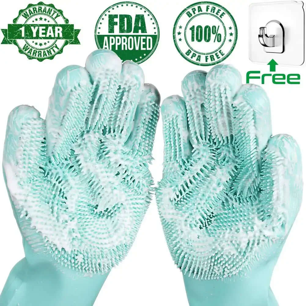 Silicone Dish Scrubber Pair