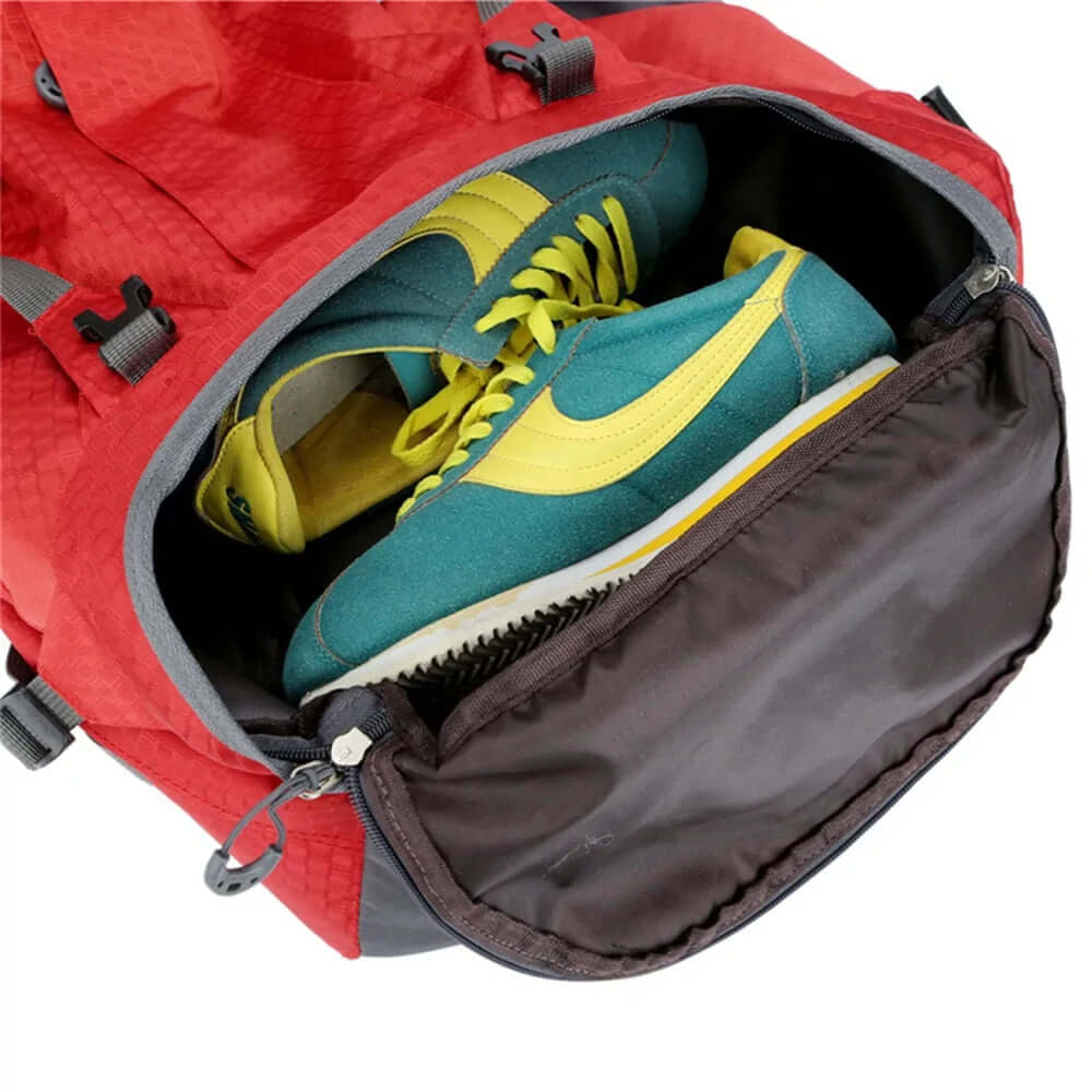 60-Litres Outdoor Camping Backpack with Rain Cover