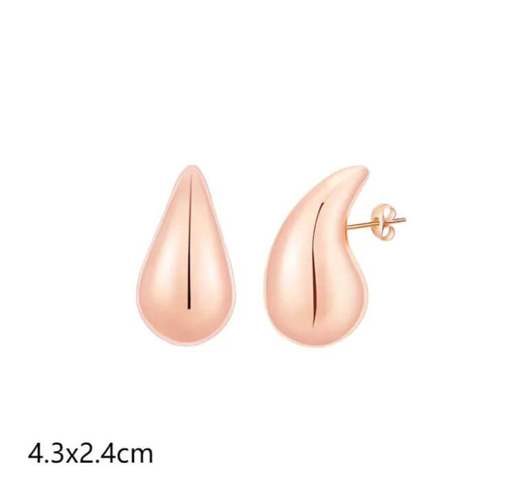 Stainless Steel Hollow Drop Earrings - 11 Étoiles