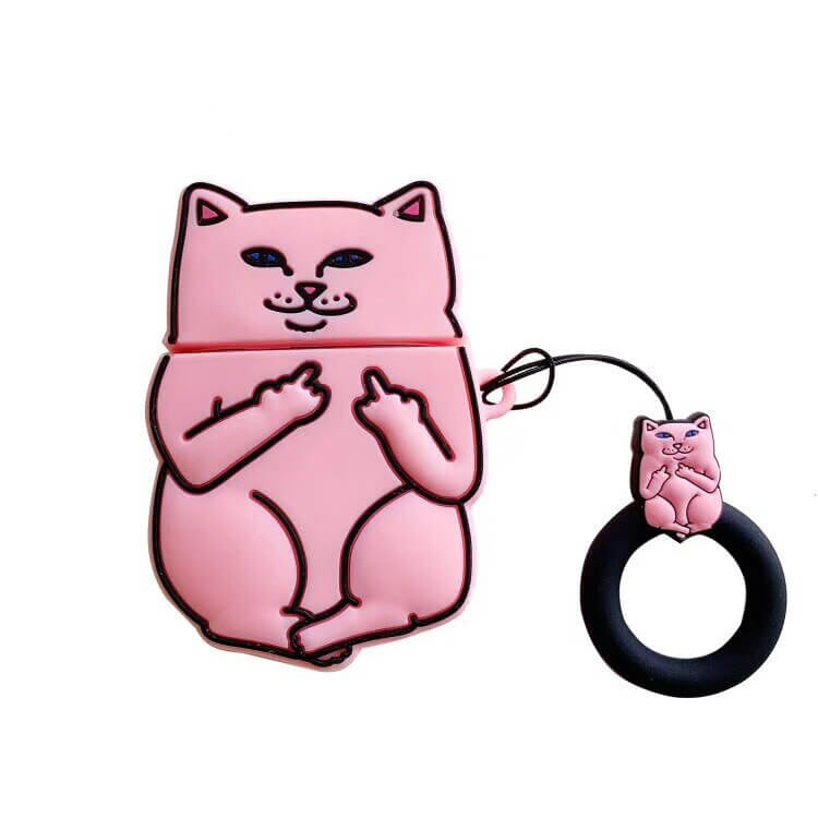 Cartoon Cat AirPods Case - 11 Étoiles