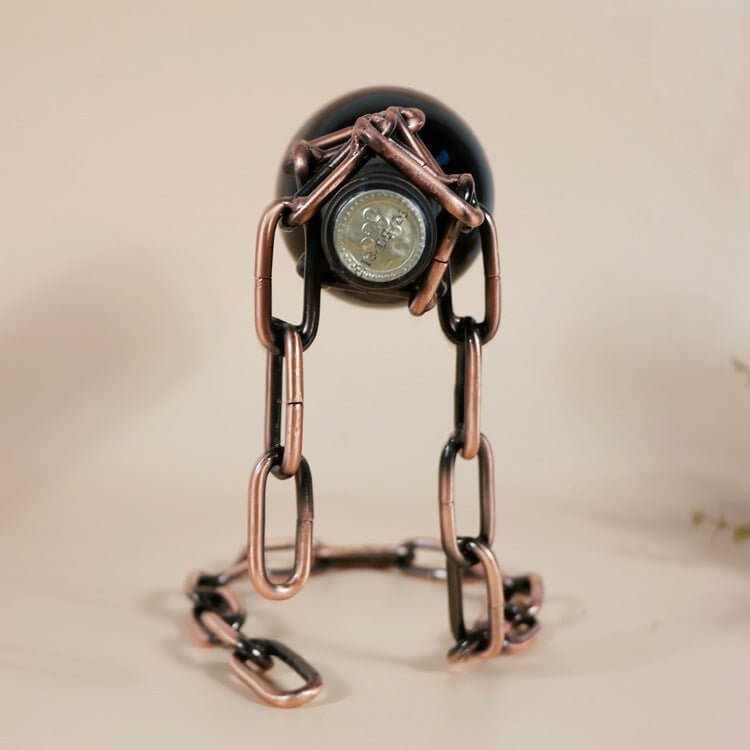 Magic Iron Chain Wine Bottle Holder - 11 Étoiles