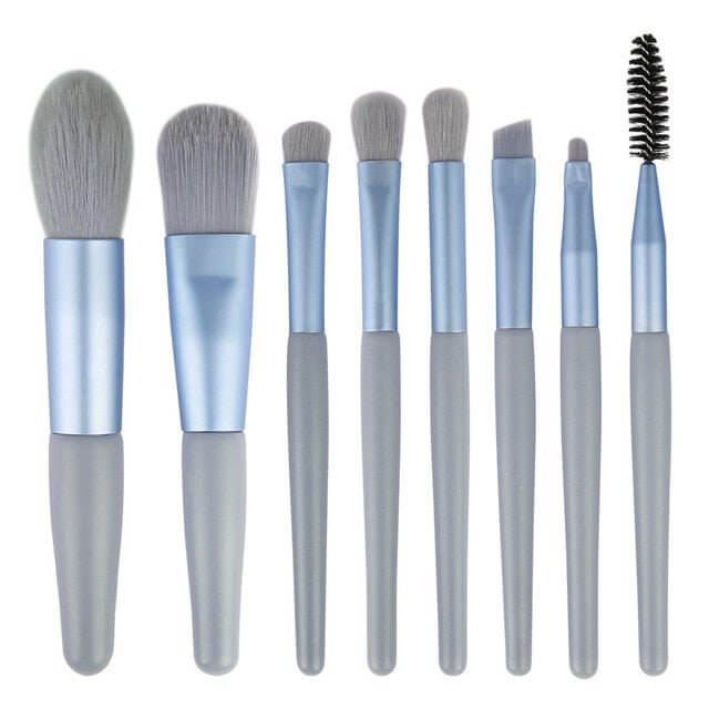 The 8-Piece Makeup Brush Set is a must-have for flawless makeup application. This versatile set includes all the essentials, from foundation and blush brushes to precision tools for eyeshadow and eyeliner. Crafted with soft, high-quality bristles, these brushes are gentle on the skin and provide smooth, even application. The lightweight, ergonomic handles offer easy control, making them perfect for both beginners and professionals.