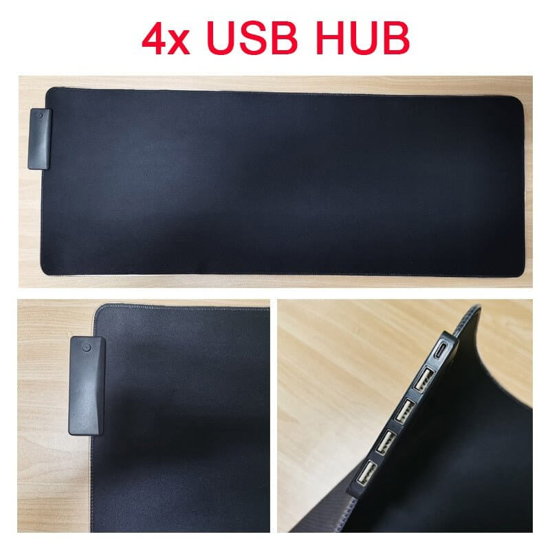 RGB Mouse Pad with Cable - 11 Étoiles