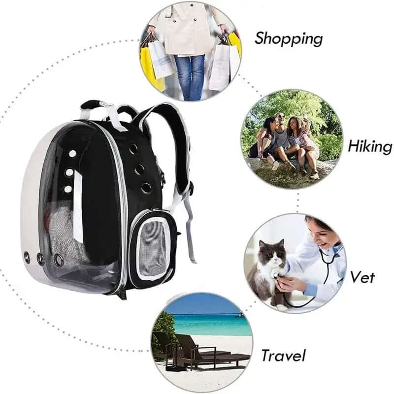 Mochila transportadora para mascotas