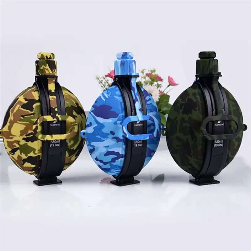 Botella de agua plegable