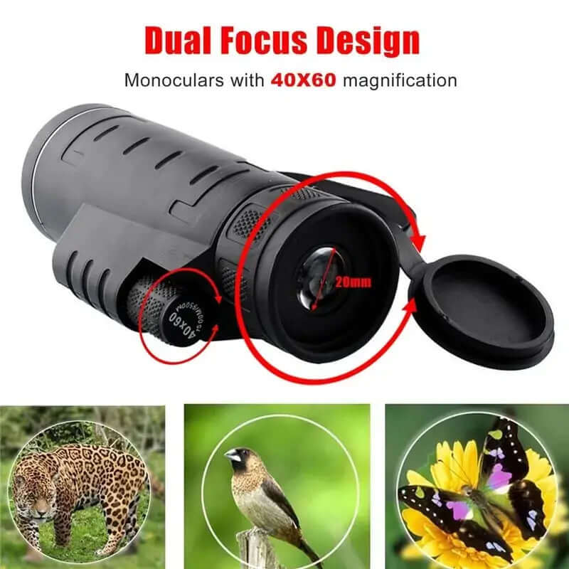 Lente de zoom para telescopio monocular