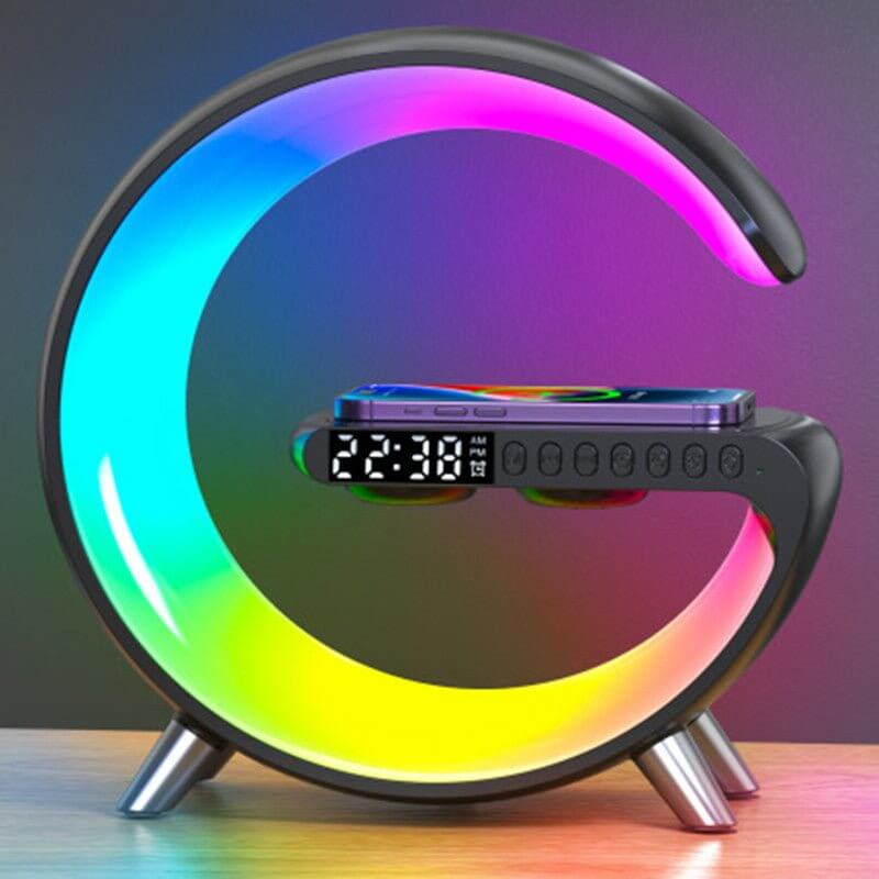 Bluetooth Speaker Wireless Charger Lamp - 11 Étoiles