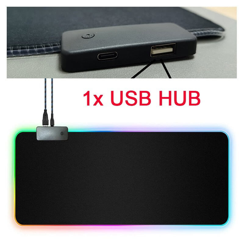 RGB Mouse Pad with Cable - 11 Étoiles