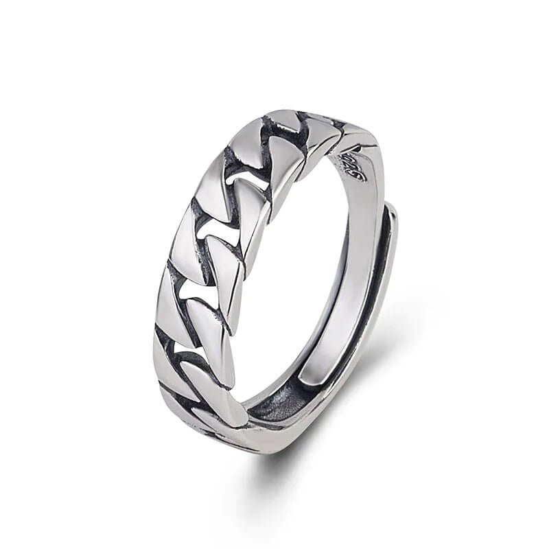 The 925 Sterling Silver Adjustable Chain Ring is a stylish and versatile accessory that combines elegance with comfort. Made from high-quality sterling silver, this ring features a unique chain design and an adjustable fit, ensuring it suits any finger size effortlessly.