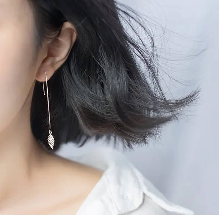 Pendientes colgantes Leafy Grace