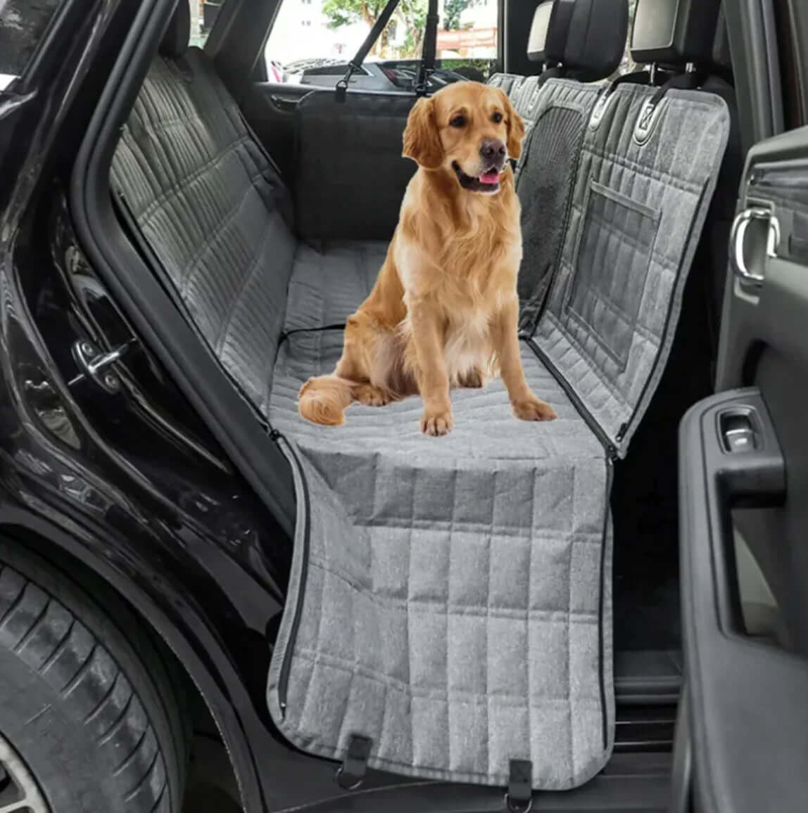 Pet Travel Rear Seat Cushion with Dog Toilet