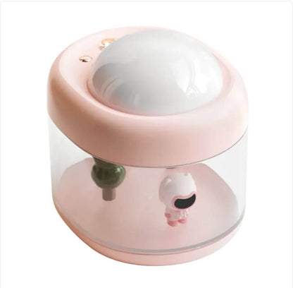 
The 360° Rotating Projection Humidifier combines advanced humidification with a unique visual experience. Featuring a large-capacity water tank, it provides long-lasting moisture to improve air quality in your home or office. The 360-degree rotating projection adds a soothing ambiance with adjustable light patterns, making it perfect for relaxation or bedtime use. 
