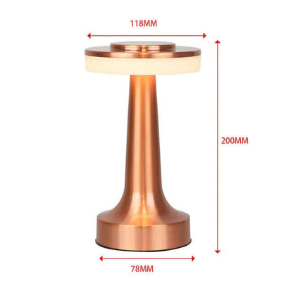 Lampe de bureau rétro pour bar, lampe de nuit rechargeable sans fil avec capteur tactile pour restaurant, café, chambre à coucher, lampes de décoration pour la maison