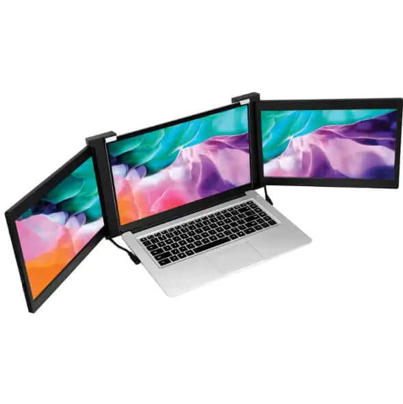 Extensor de monitor para computadora portátil con triple pantalla