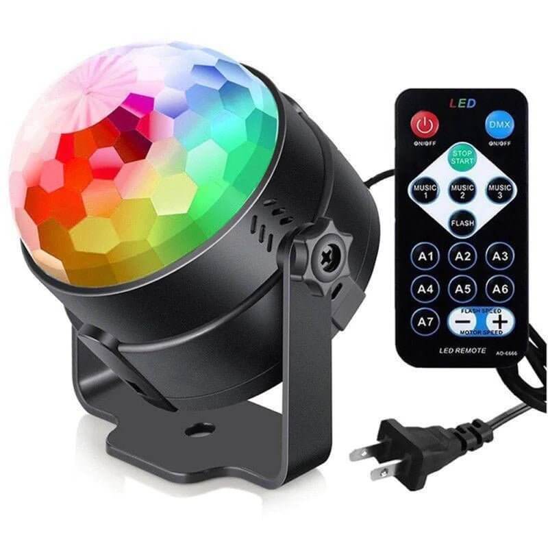 Lumières de fête disco stroboscopiques LED DJ Ball Ampoule activée par le son Lampe de danse Décoration 