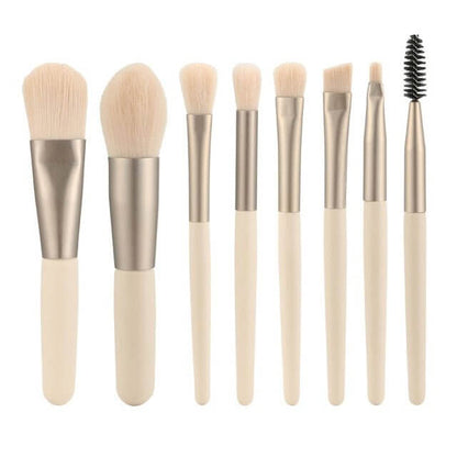 The 8-Piece Makeup Brush Set is a must-have for flawless makeup application. This versatile set includes all the essentials, from foundation and blush brushes to precision tools for eyeshadow and eyeliner. Crafted with soft, high-quality bristles, these brushes are gentle on the skin and provide smooth, even application. The lightweight, ergonomic handles offer easy control, making them perfect for both beginners and professionals. 