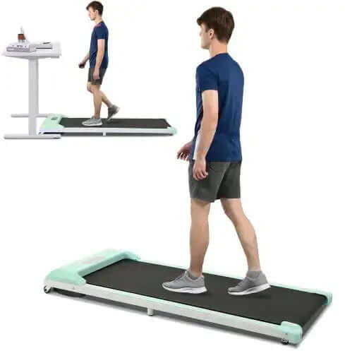 2 in 1 Under Desk Electric Treadmill – Quiet, Powerful, and Space-Saving Fitness Machine for Home & Office