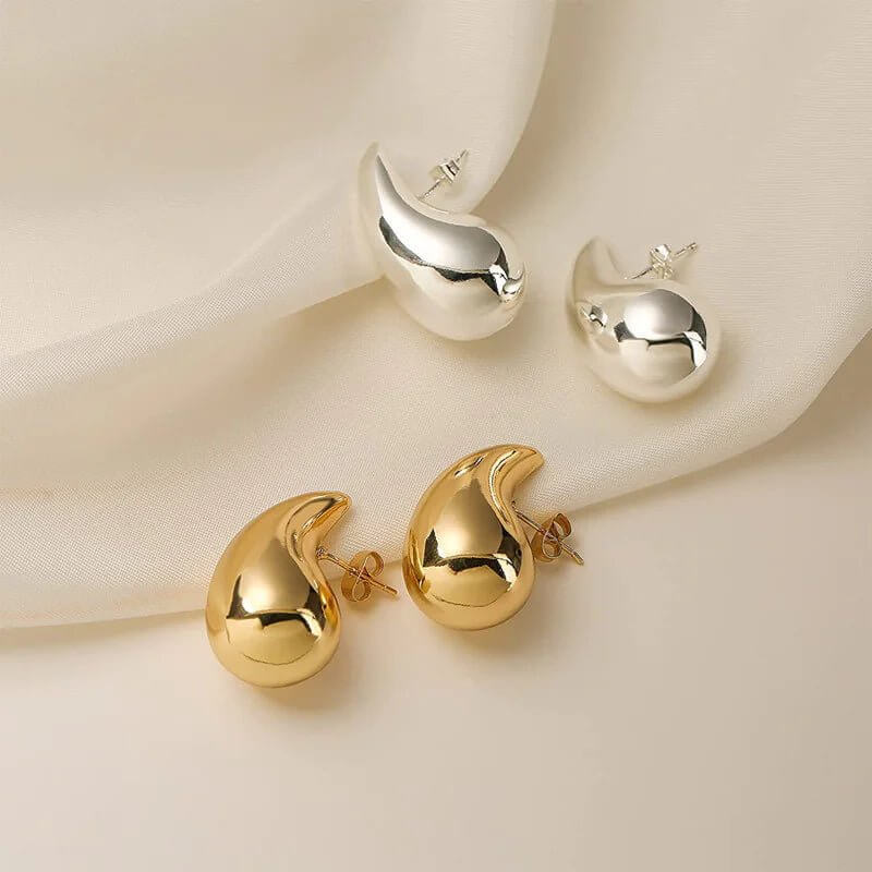 Stainless Steel Hollow Drop Earrings - 11 Étoiles